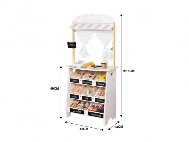 Wooden Shop and Theater Creative Toy for Kids