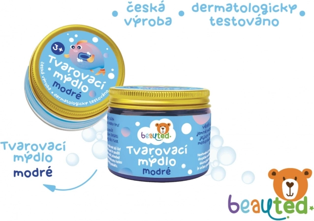 Savon modelable en boîte refermable – Bleu