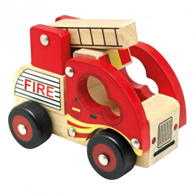 Bino Houten Brandweerauto