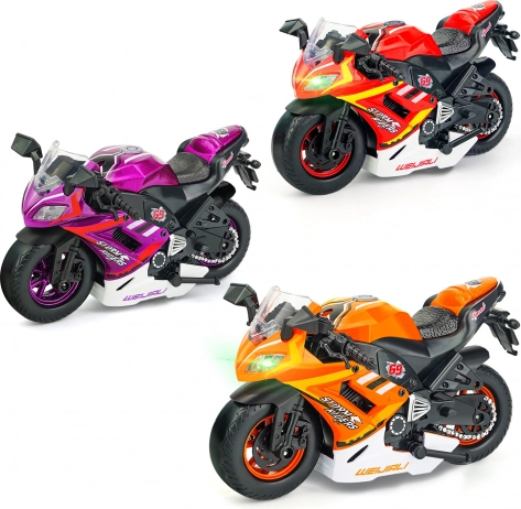 Moto à rétrofriction avec effets 16 cm
