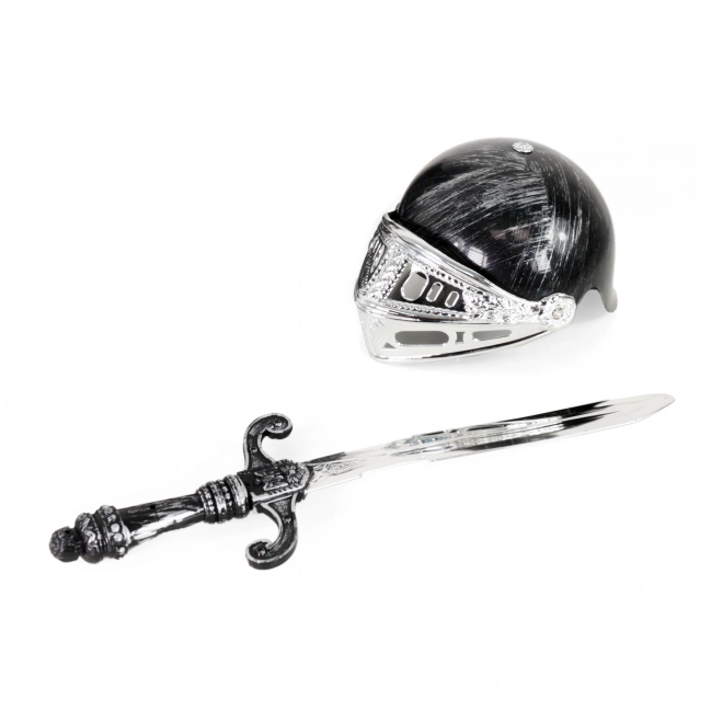 Ridderset met helm en harnas
