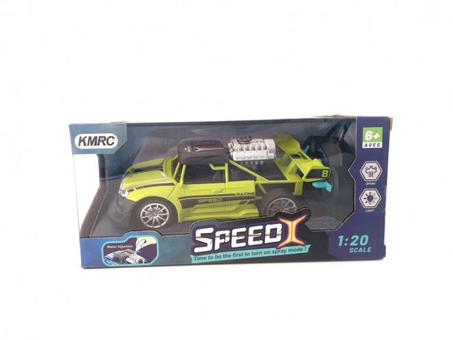 RC auto 1:20 met rookeffect rood