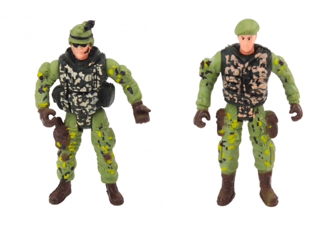 Militaire set voor kinderen met gevechtsvoertuigen en vliegtuigen