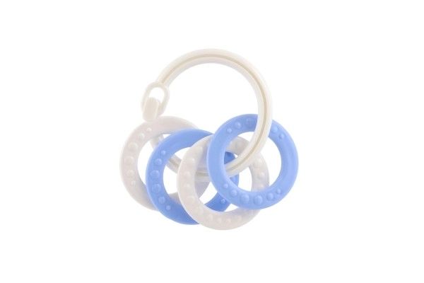 Bijtset met kleurrijke kunststof ringen