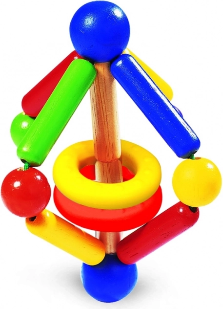 Wooden Rattle Spacy - WONDERWORLD