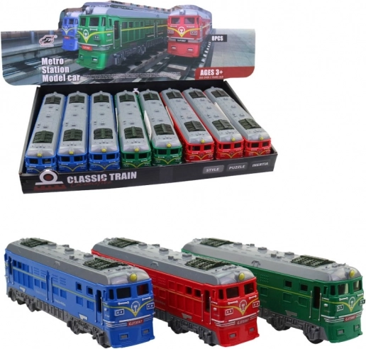 Kunststof locomotief voor kinderen 18 cm