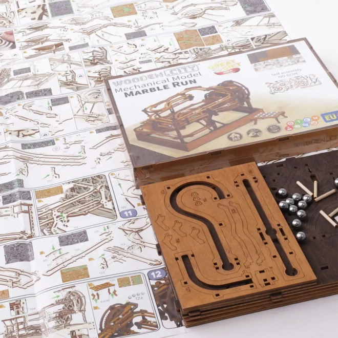 WOODEN CITY 3D houten puzzel Knikkerbaan 265 stukken