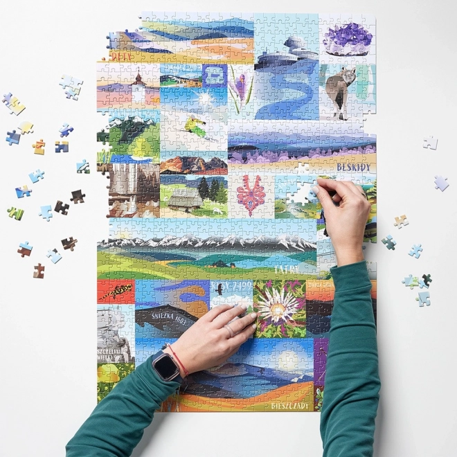 Puzzel Puzzlove Poolse Bergen 1000 stukjes