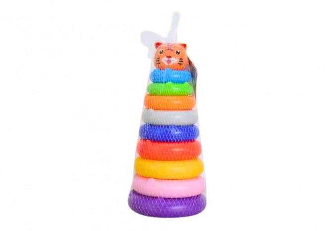 Piramide met Dierenstickers Tijger Kleurvol