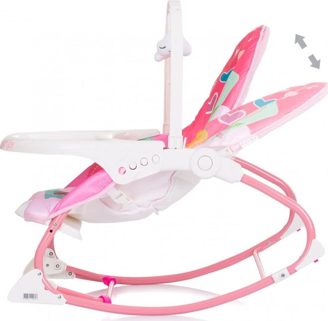 Kinderschommelstoel Enjoy roze