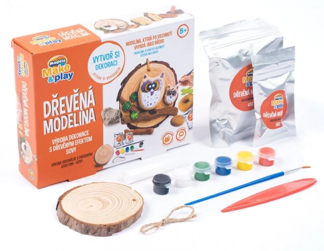 MODELO Houten modelleerklei - uilen