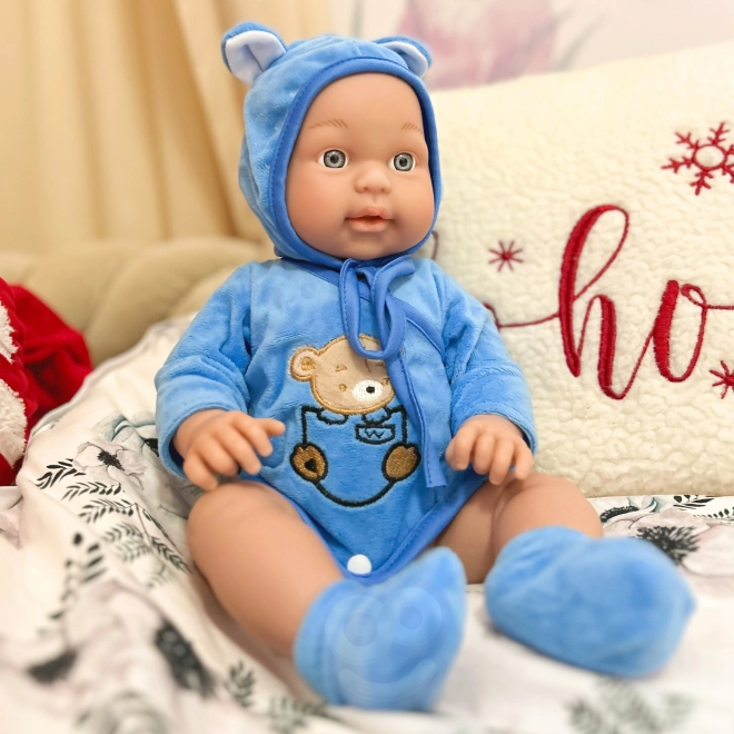Woopie koninklijke babypop in teddyberenoutfit 46 cm