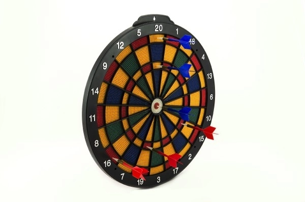 Plastic dartbord met darts