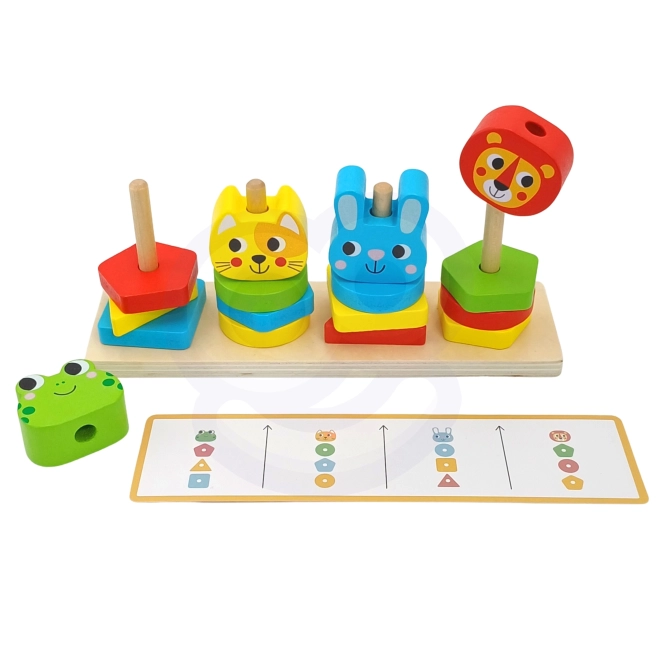 Woopie Montessori Dierenpiramide 27 stuks