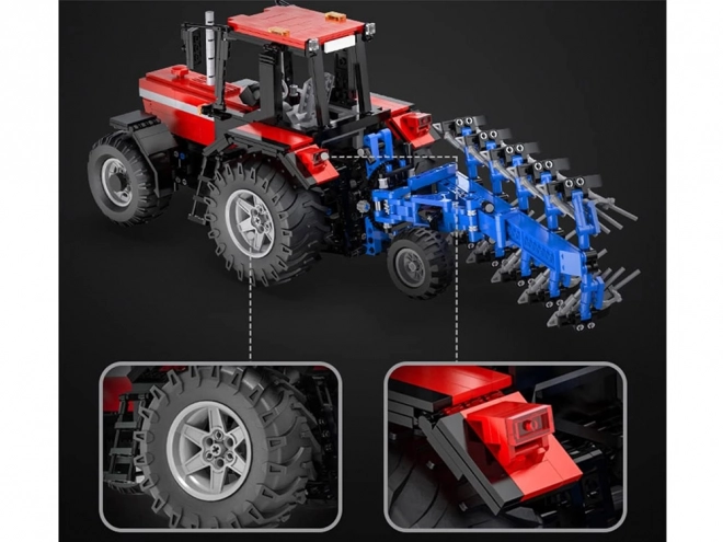 Grand ensemble de blocs 1675-ele 1:17 Tracteur + charrue télécommandée ZA5251