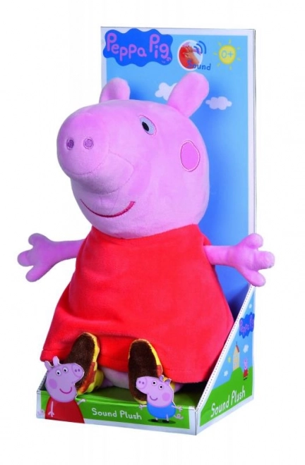 Pluchen Peppa Pig met geluid, 22 cm