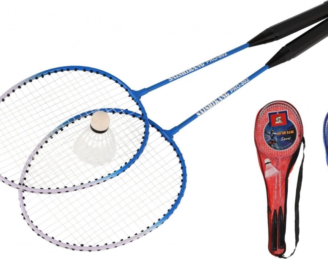 Badmintonset met 2 rackets en 1 shuttle