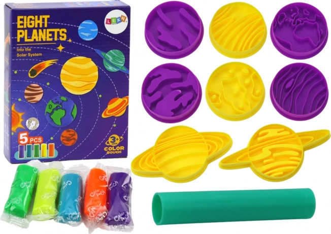 Creative Planet Modeling Clay Set – 8 Molds and 5 Colors