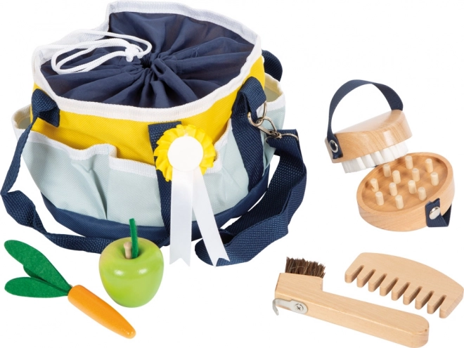Small Foot Ensemble de soins pour chevaux avec sac