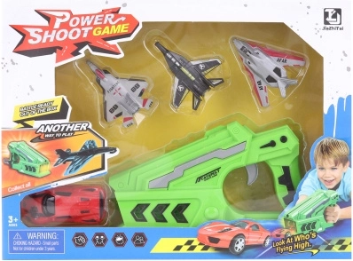 Launcher with Toy Car and Airplanes for Kids