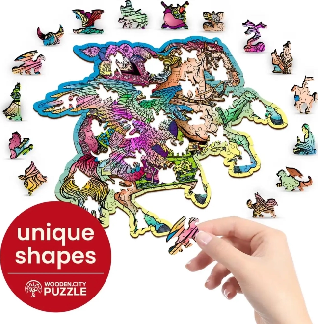 Houten puzzel Paard en Adelaar 250 stukken
