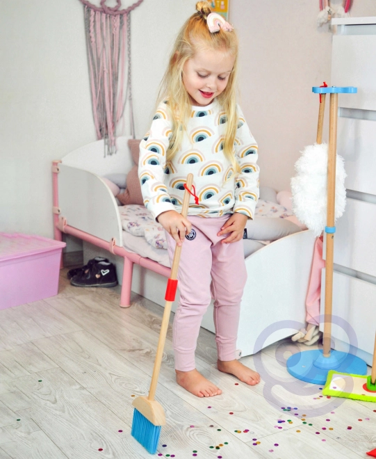 Houten schoonmaakset voor kinderen Tooky Toy
