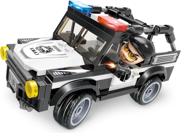 Qman Mine City Police police car building set