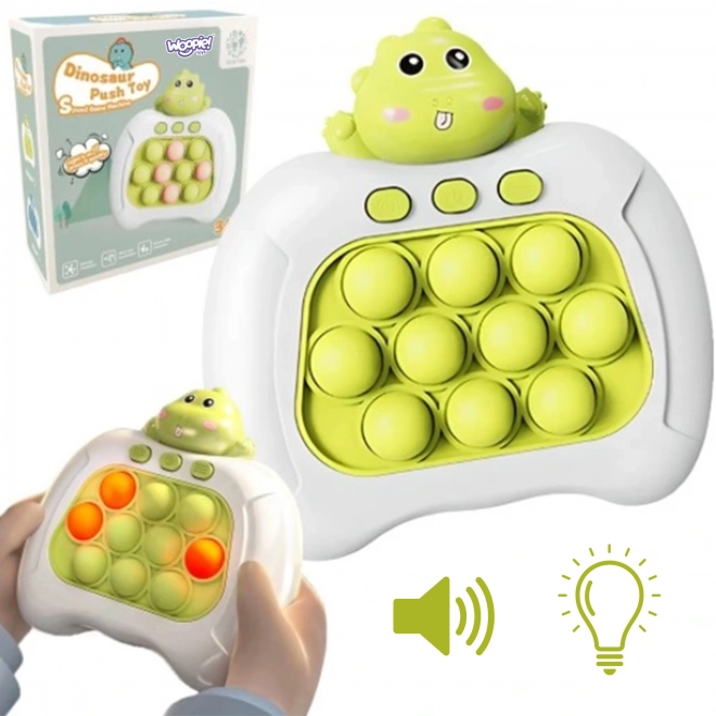 Electric Pop It Dinosaur Green Sensory Toy