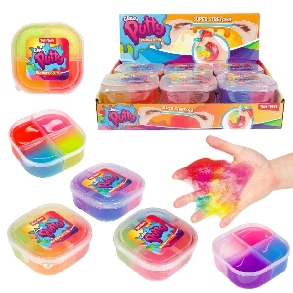 Regenboog slijm in doosje