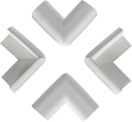 Schuimbescherming voor hoeken 4 stuks off-white