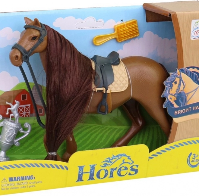 Jouet Cheval avec Accessoires 19 cm