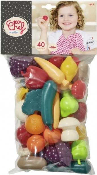 Nachbildungen von Gemüse und Obst 40 Stk