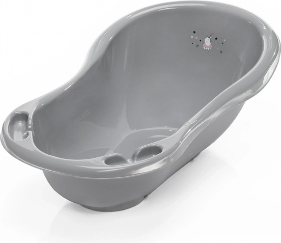 Baby Bath 84cm "Unicorn" with Plug, Grey/Pink