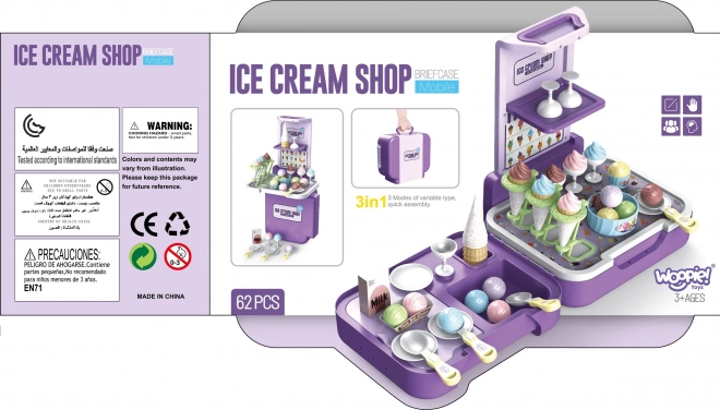 Woopie draagbare ijssalon 3-in-1 set 62st