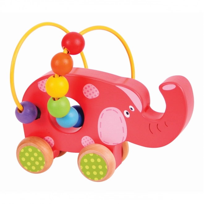 Holz Motorik-Labyrinth Elefant von Bigjigs