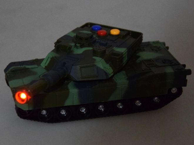 Militaire tank met licht- en geluidseffecten