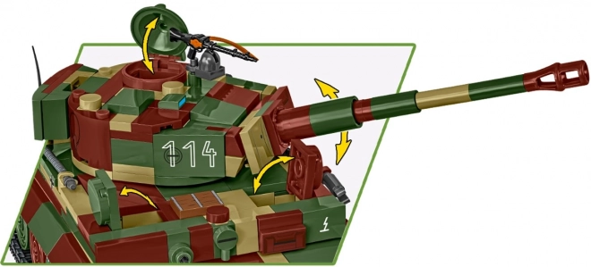 Model tank Tiger I van 870 stenen