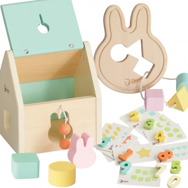 Pastel bouwset Classic World voor kinderen van 12-18 maanden