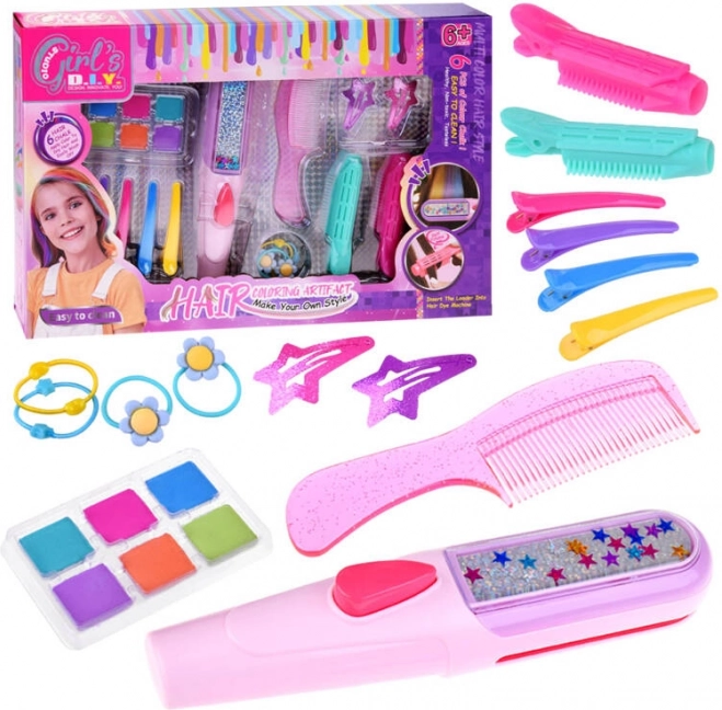Coffret coloré de teinture et de coiffage pour enfants