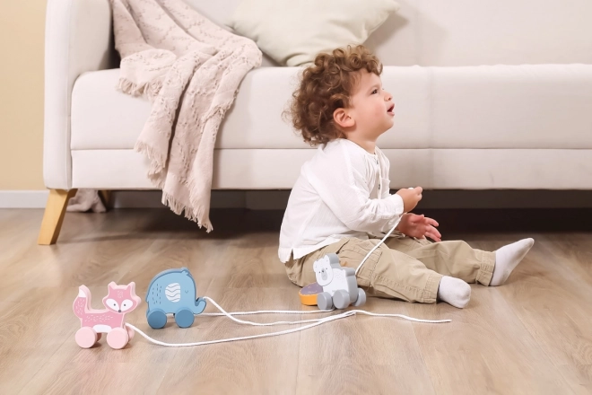 Houten olifant trekker