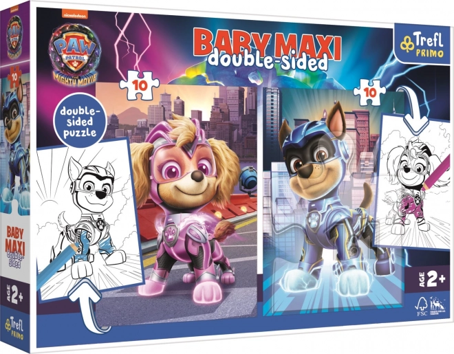 Double-sided Puzzle Paw Patrol: Puppy Heroes Baby Maxi 2x10 Pieces
