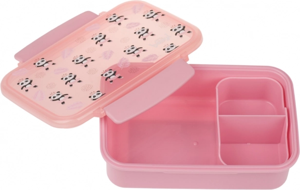 Baagl snack box with compartments Panda