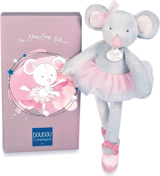 Doudou gift set - plush ballerina mouse