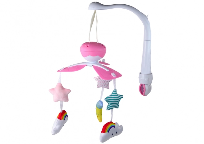 Babybed Carousel Baby Sound Sky Pink