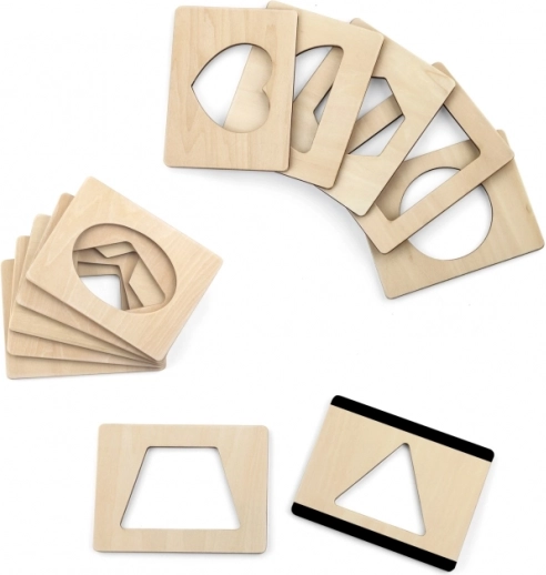 Gabarits magnétiques en bois avec formes pour peindre