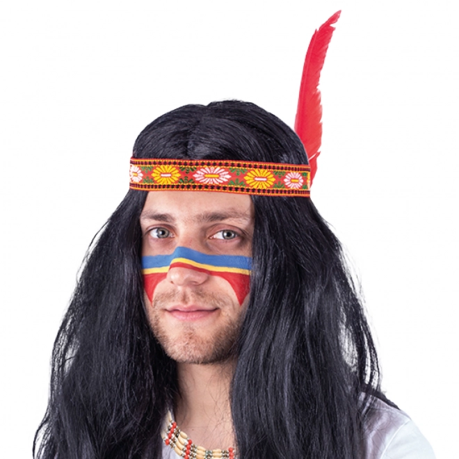Karnevalsperücke Indianer für Erwachsene