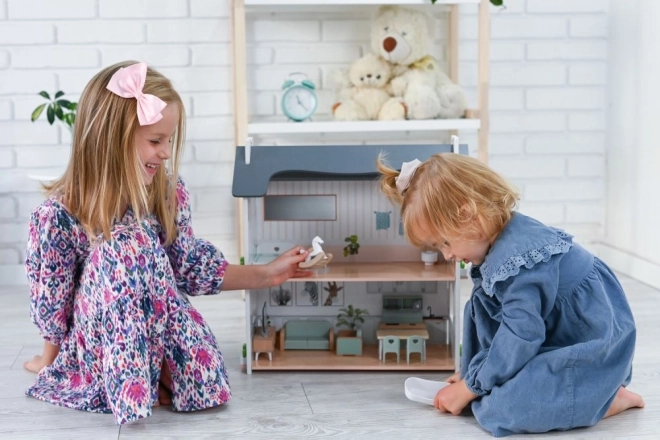 Grote gezellige poppenhuis