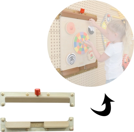 flexible mounting system for MASTERKIDZ wall boards