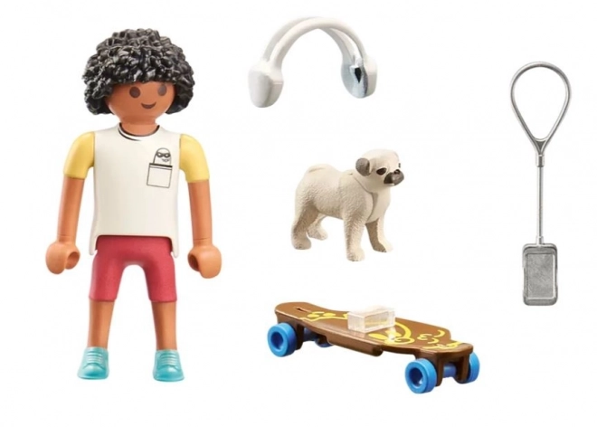 Set of Playmobil Figures: Boy with Dog