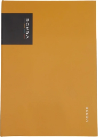 Notitieboek A4 VERDE mosterdgeel